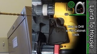 How to Drill Out a File Cabinet Lock [upl. by Llennahs]