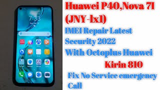 Huawei P40Nova7i JNYLX1 C185 Latest Security IMEI Repair  Kirin 810  With Octoplus Box  2022 [upl. by Norby]