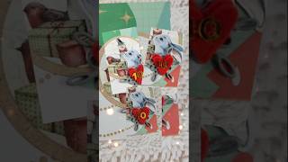 Calendrier de lavent jour 10 christmas calendrierdelavent christmascards papercraft [upl. by Nelav]