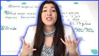 Calculating Molecular Formulas Step by Step  How to Pass Chemistry [upl. by Idas]