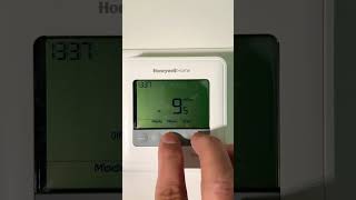 Honeywell T4 T6 thermostat installer setup 霍尼韦尔温控器T4和T6如何进入安装设置￼？ [upl. by Llednar]