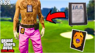 UPDATED HOW TO GET THE IAA BADGE ON ANY OUTFIT GLITCH IN GTA 5 ONLINE 169 No Transfer [upl. by Neelra]