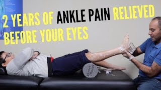 2 Years of Ankle Pain Relieved Before Your Eyes REAL RESULTS [upl. by Pantheas14]