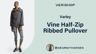 Varley Vine HalfZip Ribbed Pullover Review [upl. by Mcferren]