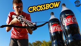 DESTRUINDO OBJETOS COM UMA CROSSBOW INCRÍVEL SUA POTÊNCIA [upl. by Rehpotsihrc]