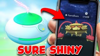 INSANE EVENT Guaranteed Shiny Ferroseed Pokemon Go  Incense will help you to get Shiny Ferrothorn [upl. by Follansbee]