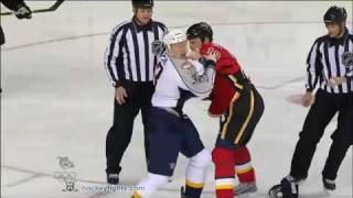 Wade Belak vs Brian McGrattan Dec 19 2009  Sportsnet feed [upl. by Analle792]