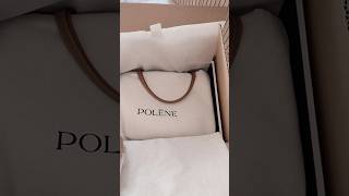 Unboxing my first Polène Cyme Mini 👜💛🌻🐥  polene poleneparis unboxing handbag bag purse [upl. by Edmanda]