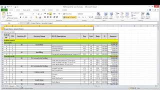 Add cost to all primavera activities from excel with Vlookup [upl. by Milburr]