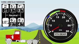 How to Shift a 18 speed Semi truck [upl. by Kuhlman]