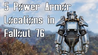 5 Easy places to find Power Armor in Fallout 76 [upl. by Aitnahs807]