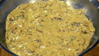 Creamy Garlic Mushroom Sauce  How To Make Recipe [upl. by Atnoid]