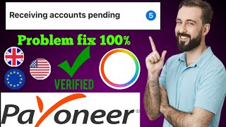 Payoneer receiving accounts pending problem fix  payoneer submit documents recieving account [upl. by Auqenaj]