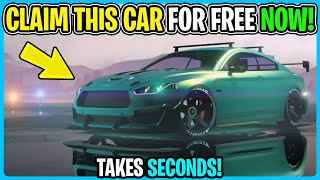 FREE CAR IN GTA 5 ONLINE TAKES SECONDS [upl. by Nwahsyd546]