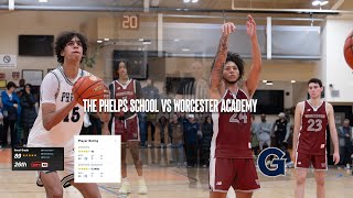 KAYVAUN MULREADY AND WILL RILEY BOTH GO OFF FOR 30   Worcester Academy vs The Phelps School [upl. by Krid]