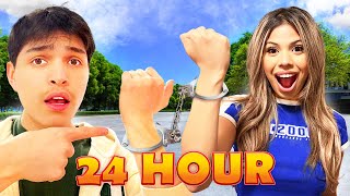 HANDCUFFED to my BestFriend for 24 HOURS [upl. by Yentruoc]