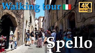 Spello Umbria Italy【Walking Tour】History in Subtitles  4K [upl. by Anileda875]