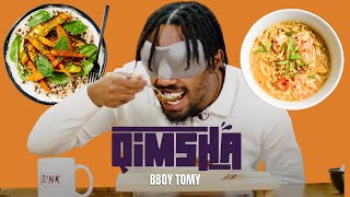 quotአይመርዙኝም ብዬ አስባለውquotBboy Tomy Tries Mystery Dishes Blindfolded Taste Test Challenge qimsha Ep 2 [upl. by Sordnaxela569]