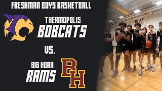 Freshman Boys Basketball  Thermopolis Bobcats vs Big Horn Rams [upl. by Templa]