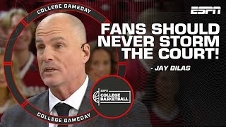 Fans do not belong on the court ever  Jay Bilas on 4 court storms this week  College GameDay [upl. by Porte]