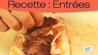 Recette facile  tartines façon burger [upl. by Etnuad]