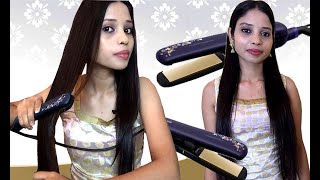 PHILIPS BHS39740 KERASHINE TITANIUM STRAIGHTENER REVIEW amp DEMO l SILK PROTECT TECHNOLOGY [upl. by Abagail91]