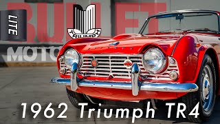 1962 Triumph TR4  4K  REVIEW SERIES  quotSmall and elegantquot [upl. by Kendrah503]