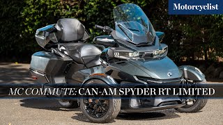 2022 CanAm Spyder RT Limited Review  MC Commute [upl. by Lennor567]