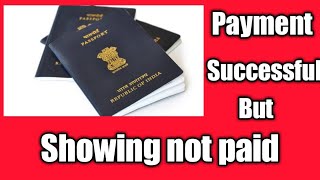 Payment Successful but showing not paid for passport [upl. by Gertrud]