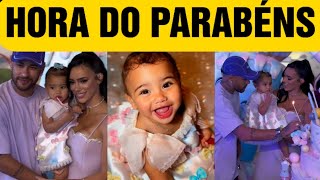 BRUNA BIANCARDI E NEYMAR COMEMORAM ANIVERSÁRIO DA MAVIE Hora do Parabéns [upl. by Foushee]