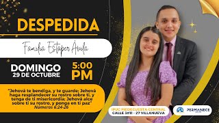 TRANSMISIÓN EN VIVO  CULTO EVANGELÍSTICO Y DESPEDIDA FAMILIA ESTAPER ÁVILA [upl. by Atnoved]