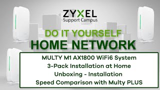 Zyxel Multy M1 AX1800 WiFi 6 Home System Setup at Home EN [upl. by Neffirg]