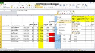 Calculation of PF for generating monthly challan [upl. by Okoyk]