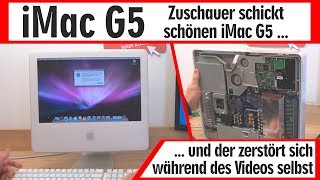 iMac G5 zerstört sich selbst während des Videos  Mainboard defekt  CPU überhitzt und stinkt [upl. by Gnaht591]