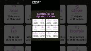 Las fechas de los signos del zodiaco ♈♉♊♋♌♍♎♏♐♑♒♓ [upl. by Enialahs]