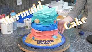 Wavy Mermaid Cake Tips and Tricks [upl. by Yrtua]