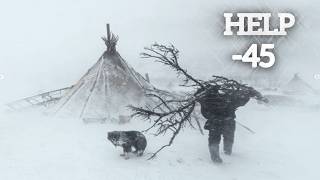 EXTREME Winter SNOW STORM Camping in Alaska 40C Backcountry Hot Tent Camping ASMR [upl. by Elleirbag121]