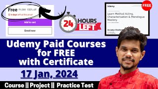 How to get Udemy Courses for FREE in 2024  Udemy Coupon Code 2024  Latest Udemy Coupons [upl. by Aarika]