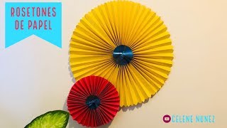 DIY ROSETONES DE PAPELCOMO HACER [upl. by Nytram956]