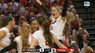 Nebraska vs Minnesota  2024 Womens College Volleyball Nov 14 2024 [upl. by Edualc]