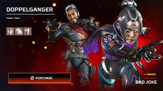 quotDoppelgangerquot Skins with Poses amp Animations  Apex Legends Season 18 [upl. by Enairb]