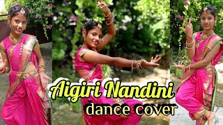 Aigiri Nandini dance video  Durga puja dance  Navratri dance cover  Aigiri nandini easy steps [upl. by Gildea]