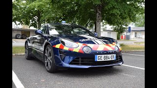 VIDÉO L’Alpine A110 le nouveau véhicule rapide d’intervention de la gendarmerie d’IndreetLoire [upl. by Mala897]