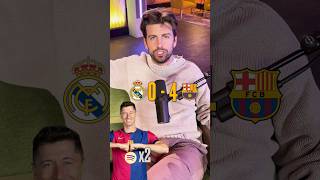 Pique acierta el marcador entre el RealMadrid y Barcelona fútbol [upl. by Udela]