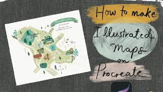 How to make digital illustrated maps with a handdrawn look on Procreate  Selah Soul Art [upl. by Aimek]