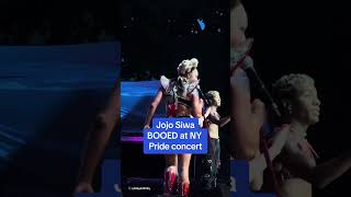 Jojo Siwa CLAPS BACK at crowd BOOING at NY Pride concert 😳 [upl. by Bust]