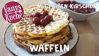 Waffeln mit heißen Kirschen Thermomix® Rezept  TM6 TM5 TM31 [upl. by Nabi]