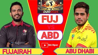 Semi FinalAbu Dhabi vs FujairahEmirates D20 League [upl. by Tunk]