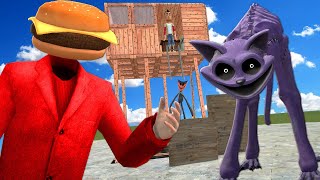 We Built a FORT to Defeat CATNAP in Gmod Garrys Mod Poppy Playtime RP [upl. by Benge888]