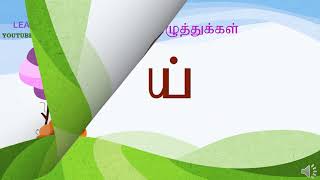 Tamil consonants Tamil mei eluthukkal தமிழ் மெய் எழுத்துக்கள் Tamil alphabets [upl. by Ardnasella906]